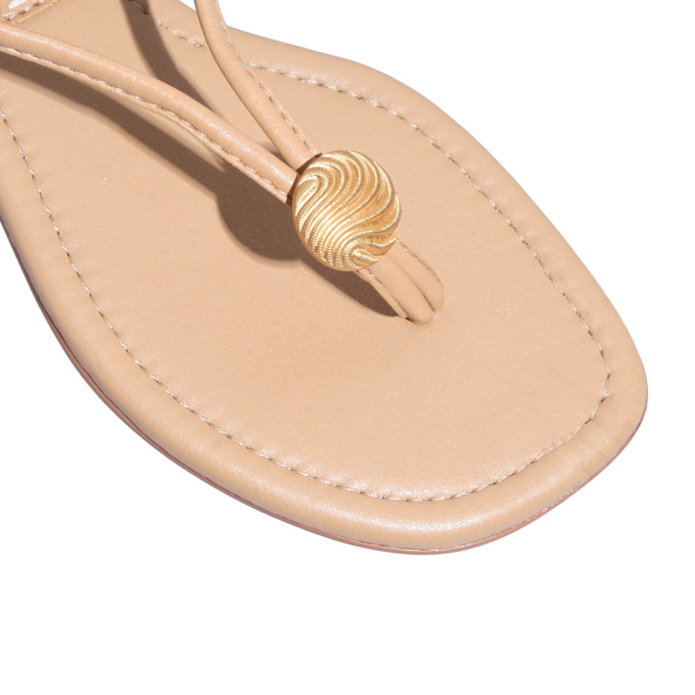 Rasteirinha Napa Bege Santa Lolla 