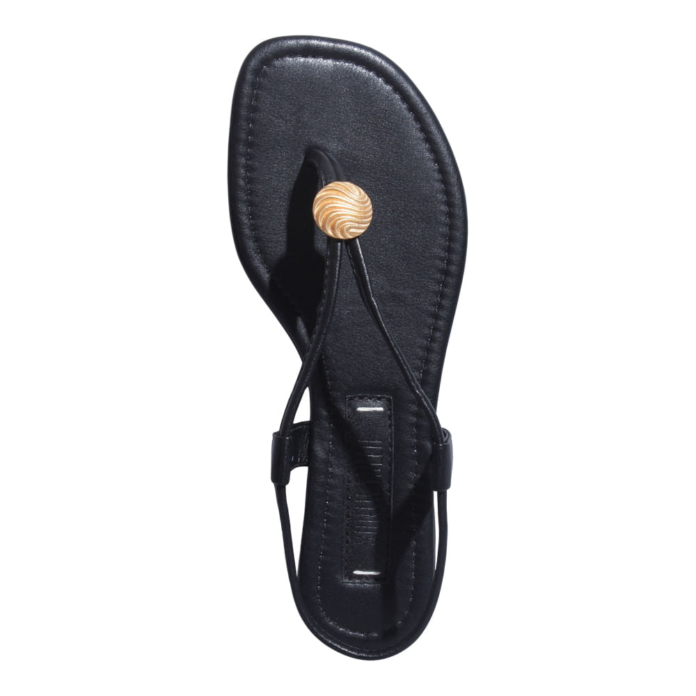 Rasteirinha Napa Preta Santa Lolla