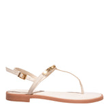 Rasteirinha Off White Santa Lolla Bico Redondo