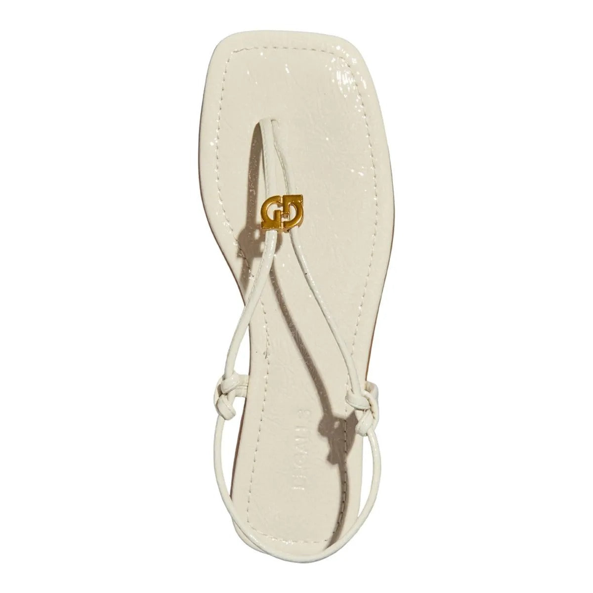 Rasteirinha Off White Verniz Degalls 