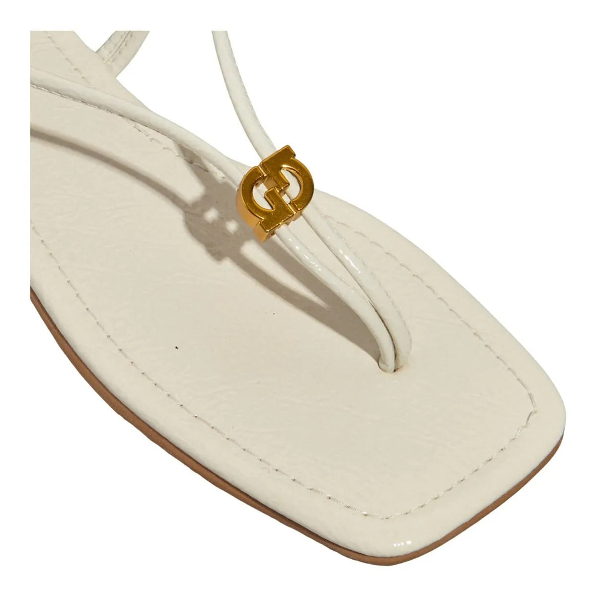 Rasteirinha Off White Verniz Degalls 