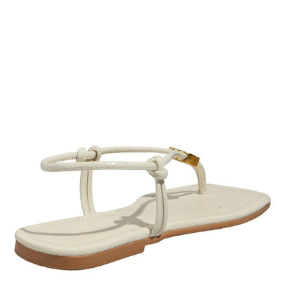 Rasteirinha Off White Verniz Degalls 