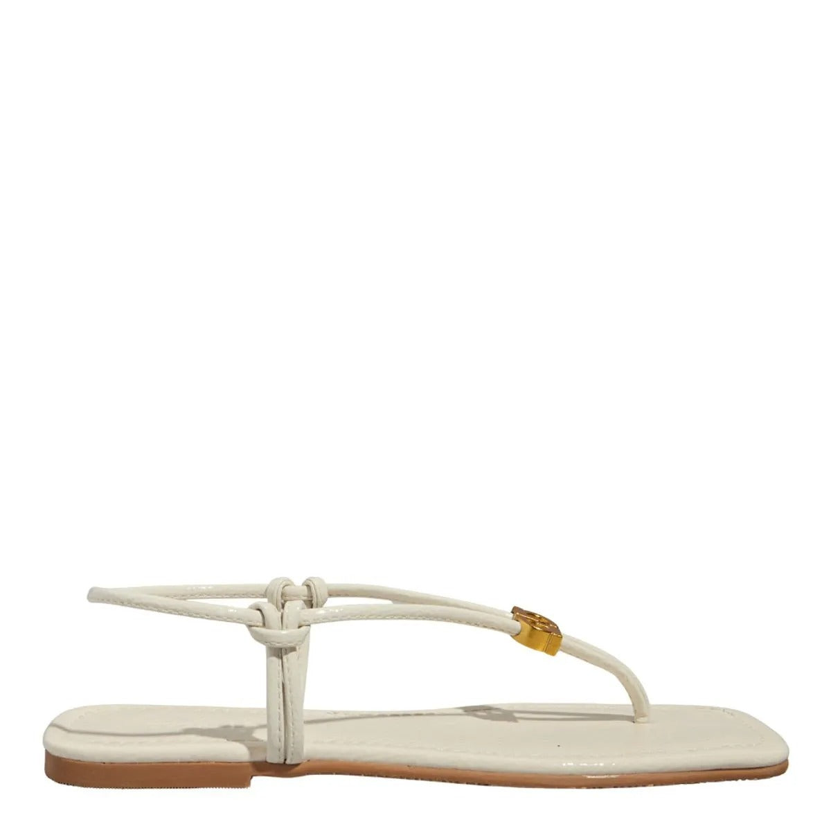 Rasteirinha Off White Verniz Degalls 