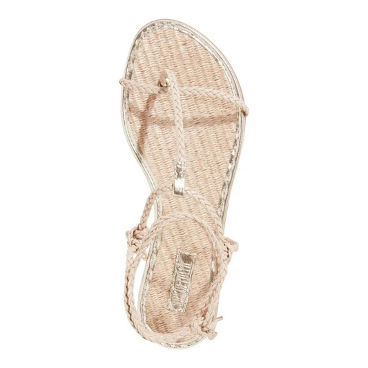 Rasteirinha Santa Lolla Bege Amarração