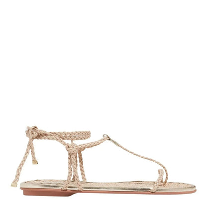 Rasteirinha Santa Lolla Bege Amarração