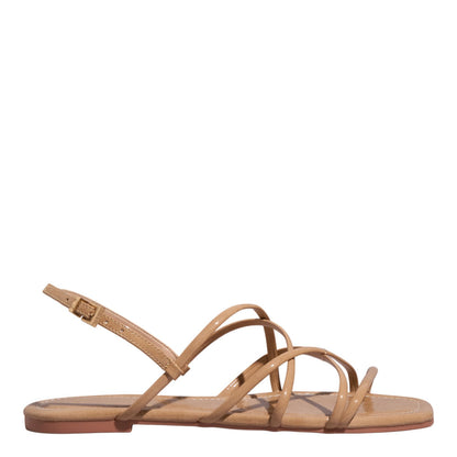 Rasteirinha Santa Lolla Bege Verniz