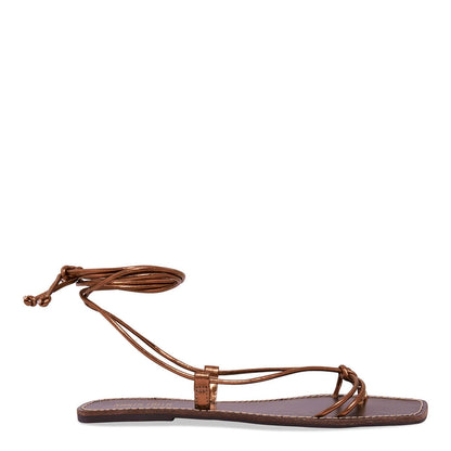 Rasteirinha Santa Lolla Bronze Amarração Metalizada