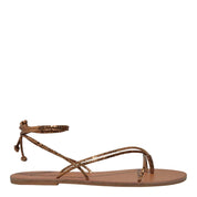 Rasteirinha Santa Lolla Bronze Metalizada Glow Amarração