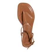 Rasteirinha Santa Lolla Caramelo T-Bar Verniz
