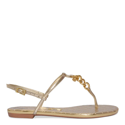 Rasteirinha Santa Lolla Dourada Correntes