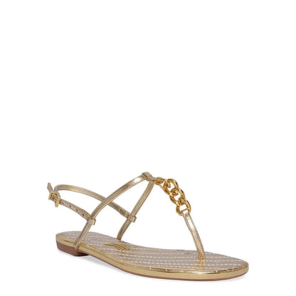 Rasteirinha Santa Lolla Dourada Correntes