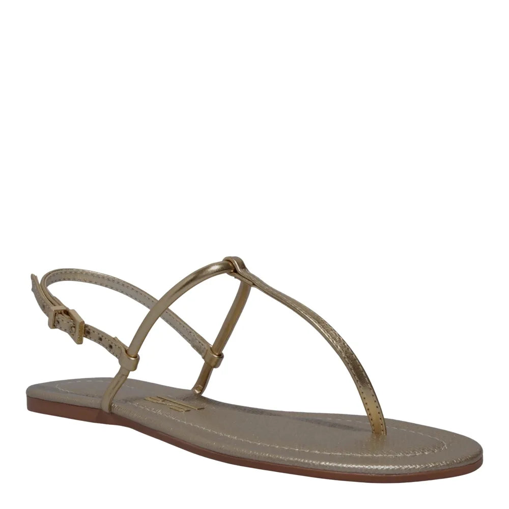 Rasteirinha Santa Lolla Dourada Metalizada