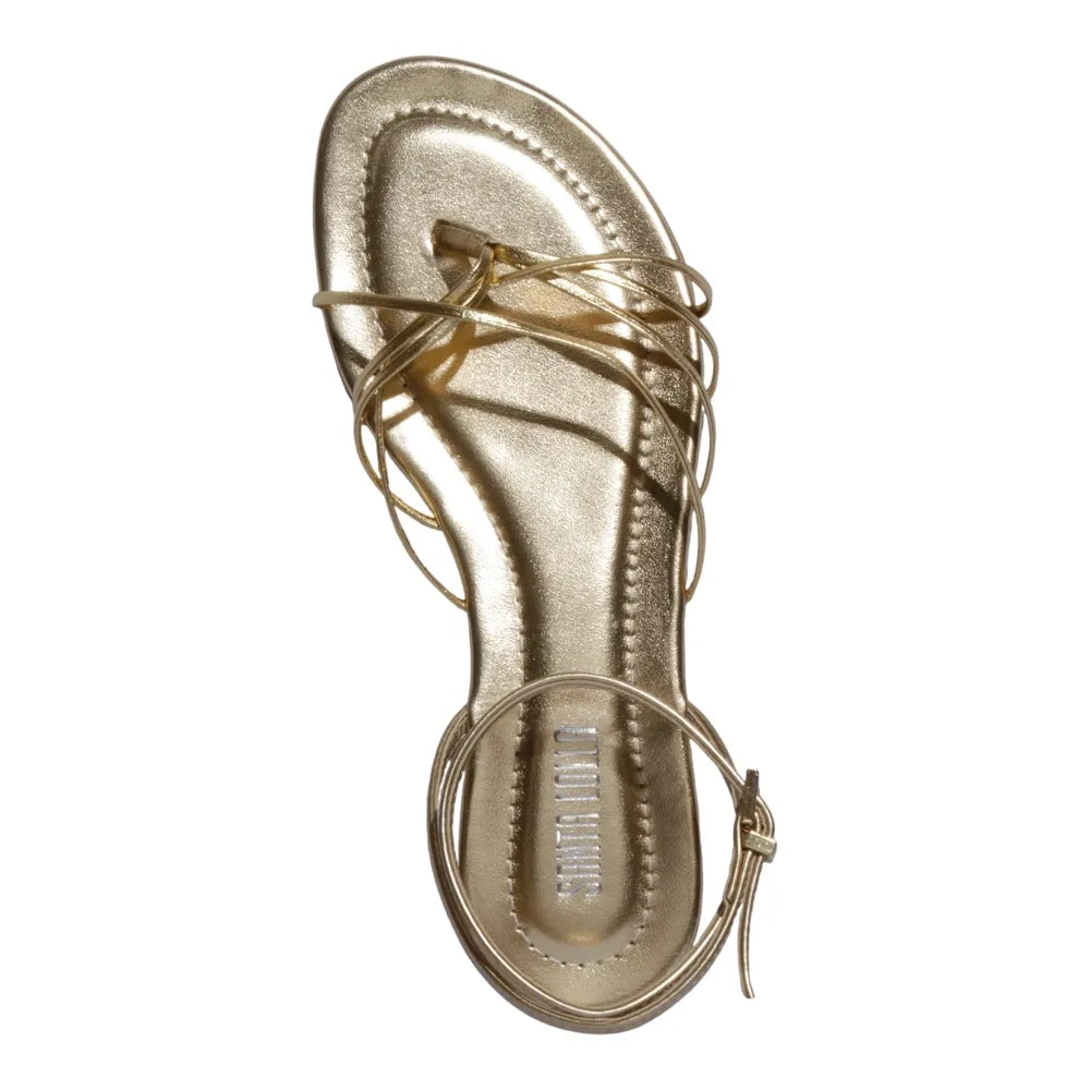 Rasteirinha Santa Lolla Dourada Metalizada