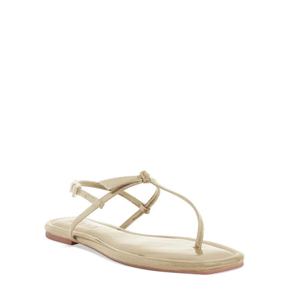 Rasteirinha Santa Lolla Dourada Metalizada Nó