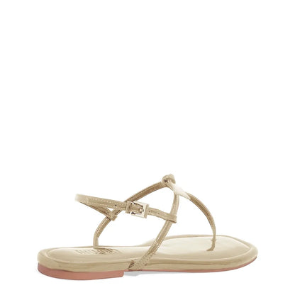 Rasteirinha Santa Lolla Dourada Metalizada Nó