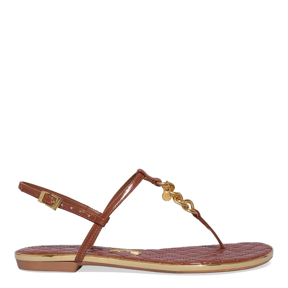 Rasteirinha Santa Lolla Marrom Correntes