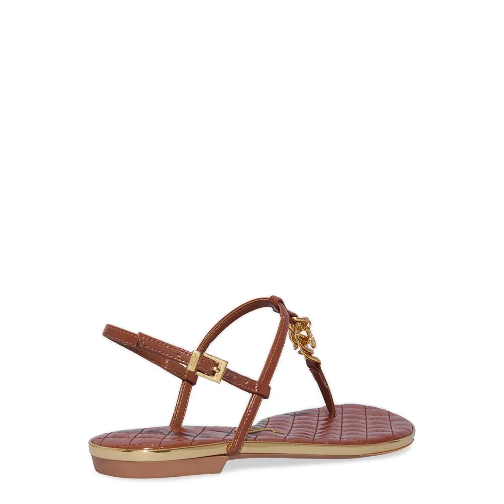 Rasteirinha Santa Lolla Marrom Correntes