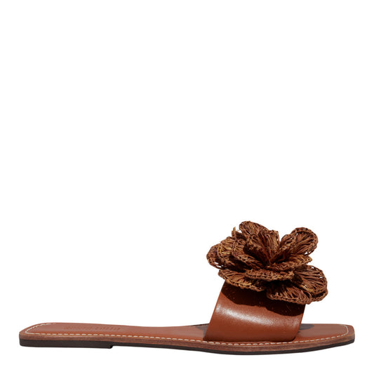 Rasteirinha Santa Lolla Marrom Flor 