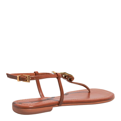 Rasteirinha Santa Lolla Marrom Metal Orgânico