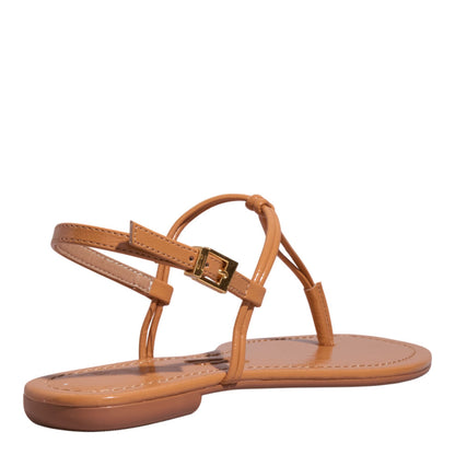 Rasteirinha Santa Lolla Marrom Verniz Nó