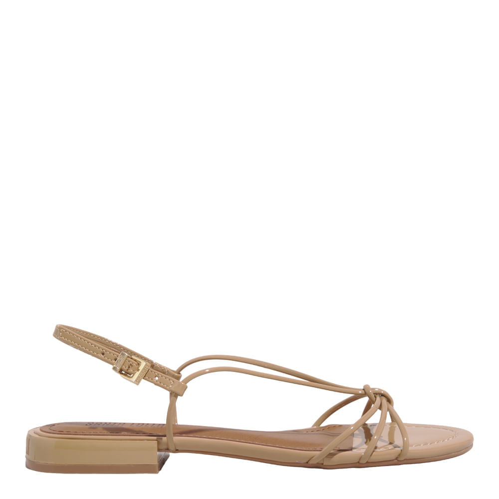 Rasteirinha Santa Lolla Nude Nó Slingback