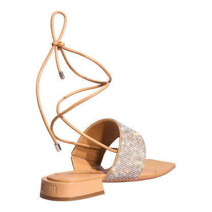 Rasteirinha Santa Lolla Nude Pedrarias Amarração