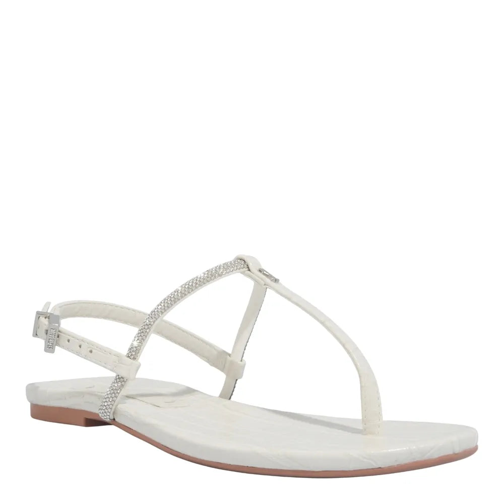 Rasteirinha Santa Lolla Off White Brilho