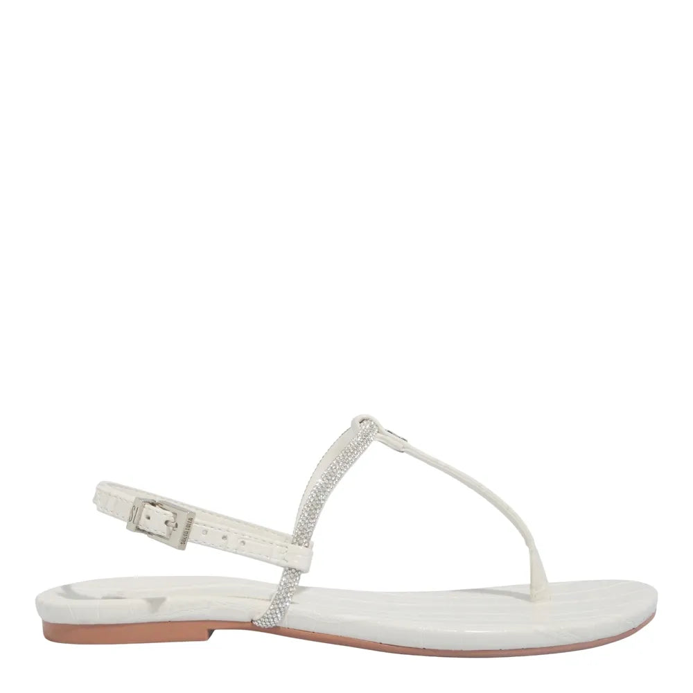 Rasteirinha Santa Lolla Off White Brilho