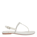 Rasteirinha Santa Lolla Off White Brilho