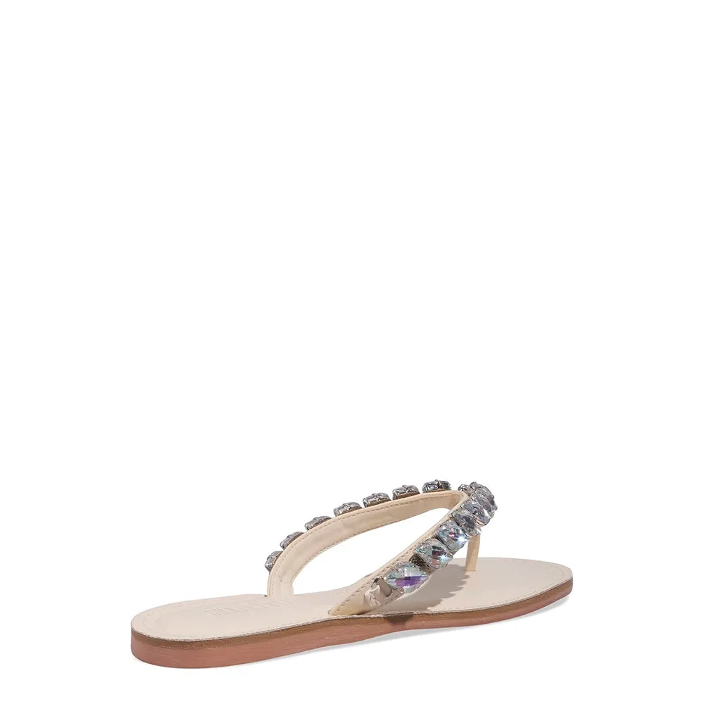 Rasteirinha Santa Lolla Off White Pedraria 