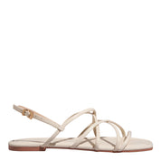 Rasteirinha Santa Lolla Off White Verniz