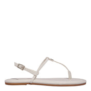 Rasteirinha Santa Lolla Off White Verniz