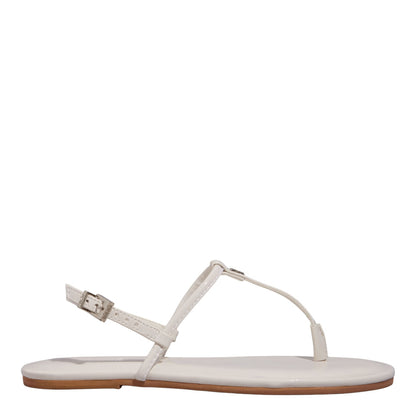 Rasteirinha Santa Lolla Off White Verniz