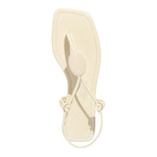 Rasteirinha Santa Lolla Off White Verniz Bico Quadrado