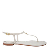 Rasteirinha Santa Lolla Off White Verniz Fivela