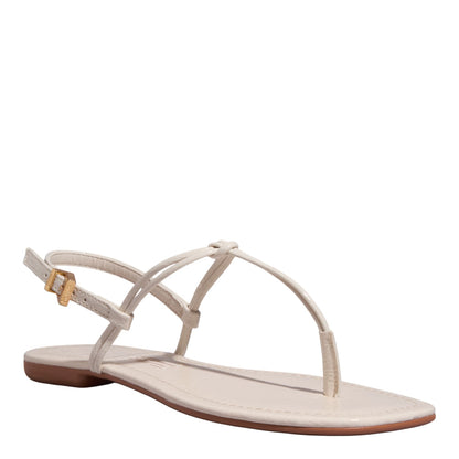 Rasteirinha Santa Lolla Off White Verniz Nó 