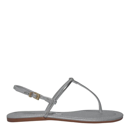 Rasteirinha Santa Lolla Prata Metalizada