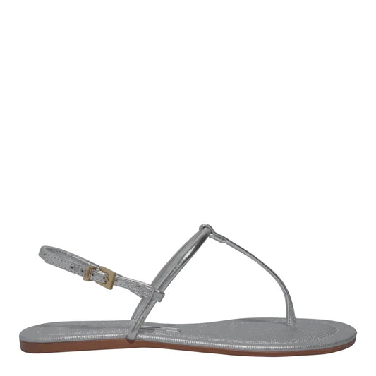 Rasteirinha Santa Lolla Prata Metalizada