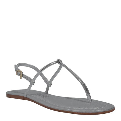 Rasteirinha Santa Lolla Prata Metalizada