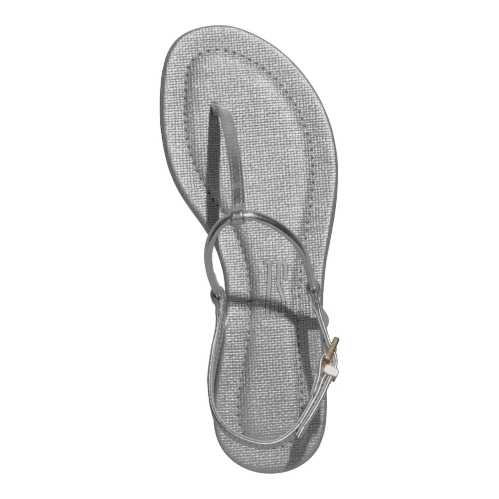 Rasteirinha Santa Lolla Prata Metalizada