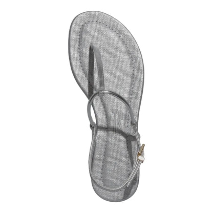 Rasteirinha Santa Lolla Prata Metalizada