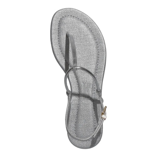 Rasteirinha Santa Lolla Prata Metalizada