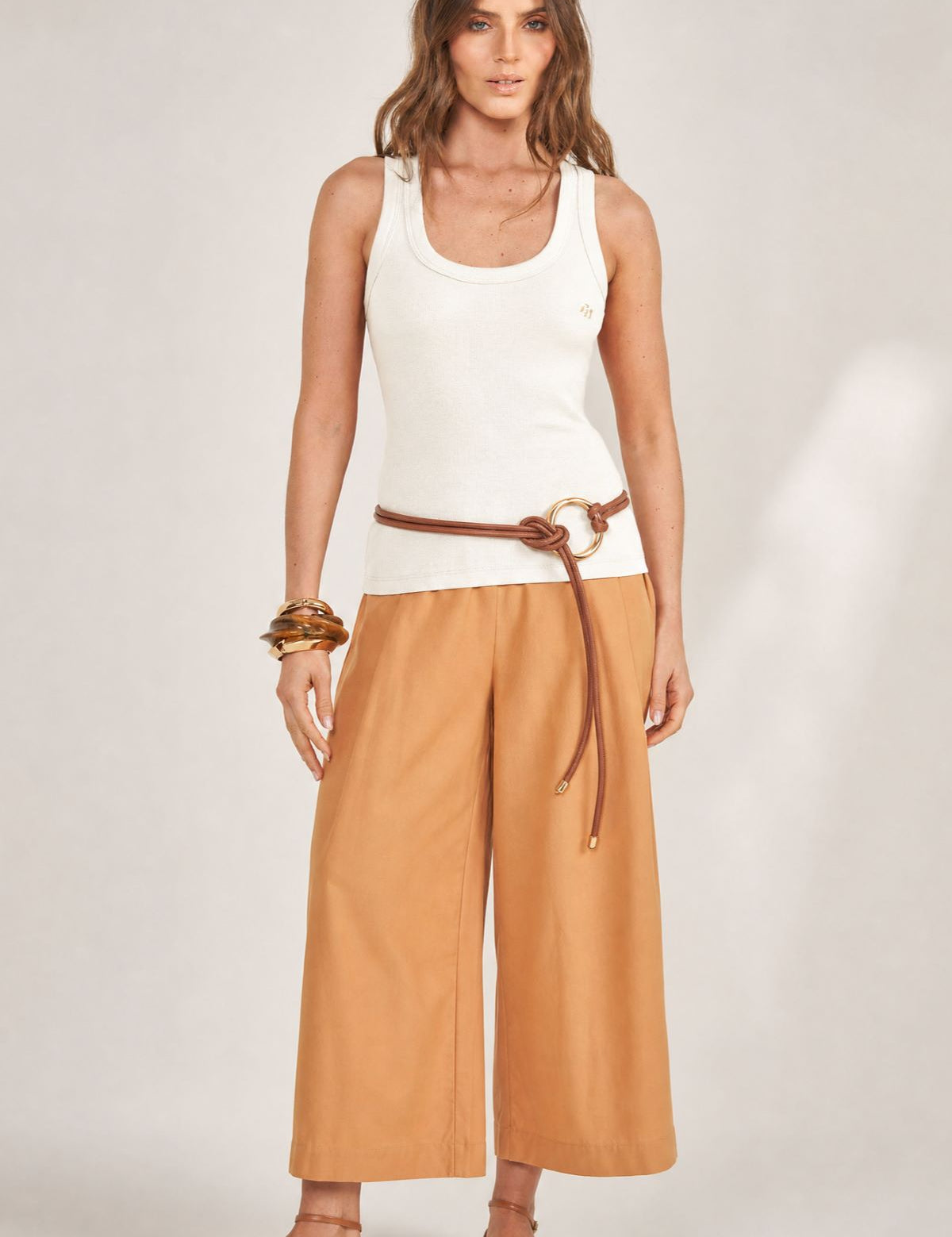 Regata Colcci Off White Canelada Aplique Dourado