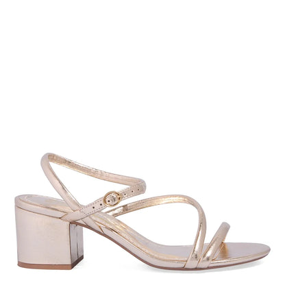 Sandália Degalls Dourada Metalizada Salto Bloco