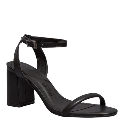 Sandália Preta Santa Lolla Salto Bloco