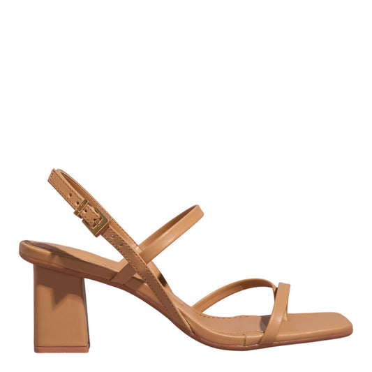 Sandália Santa Lolla Bege Salto Bloco