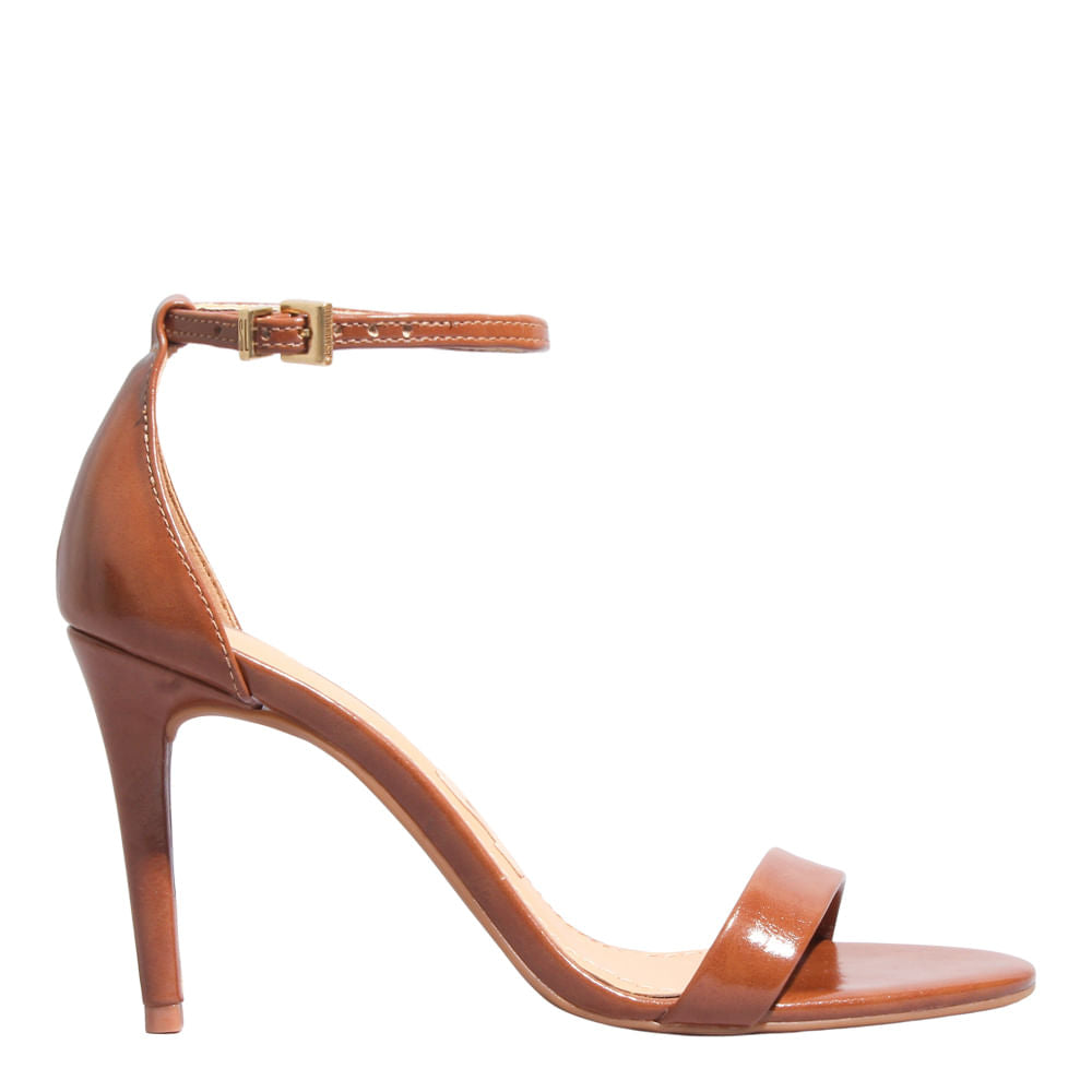 Sandália Santa Lolla Caramelo Salto Alto Fino - Main Image
