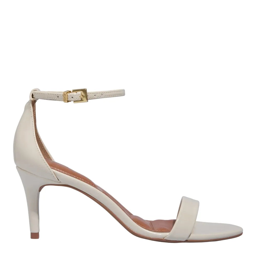 Sandália Santa Lolla Creme Salto Fino