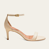 Sandália Santa Lolla Off White Salto Fino Fivela