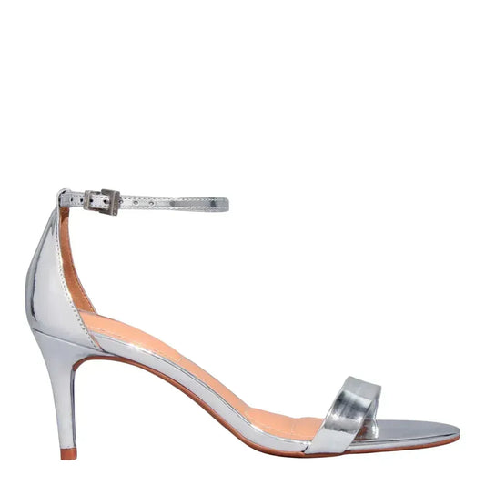 Sandália Santa Lolla Prata Specchio Salto Fino